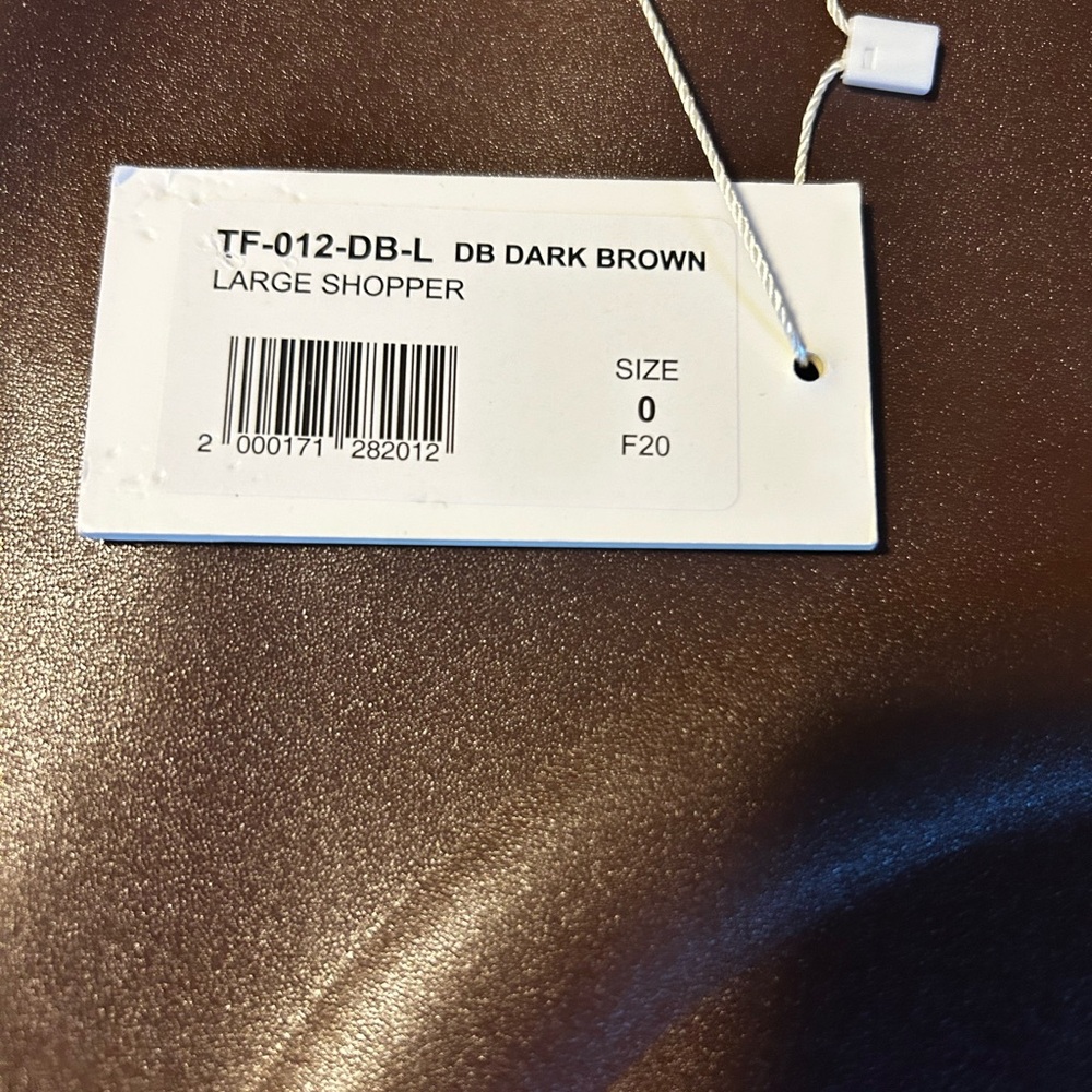 NWT Large DK Brown Telfar Bag